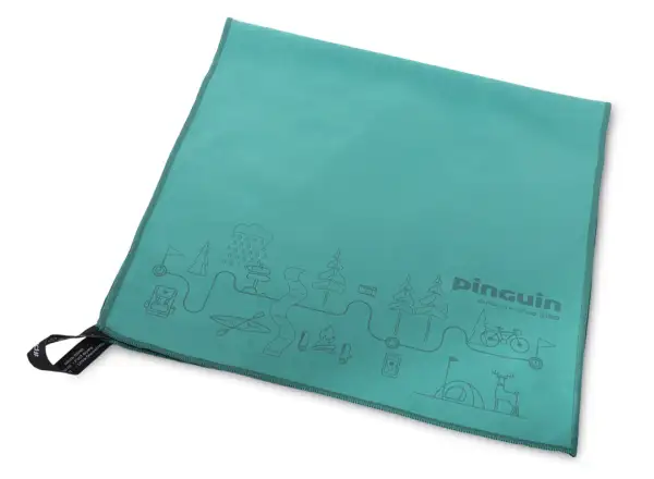Pinguin Handtuch M Karte Petroleum