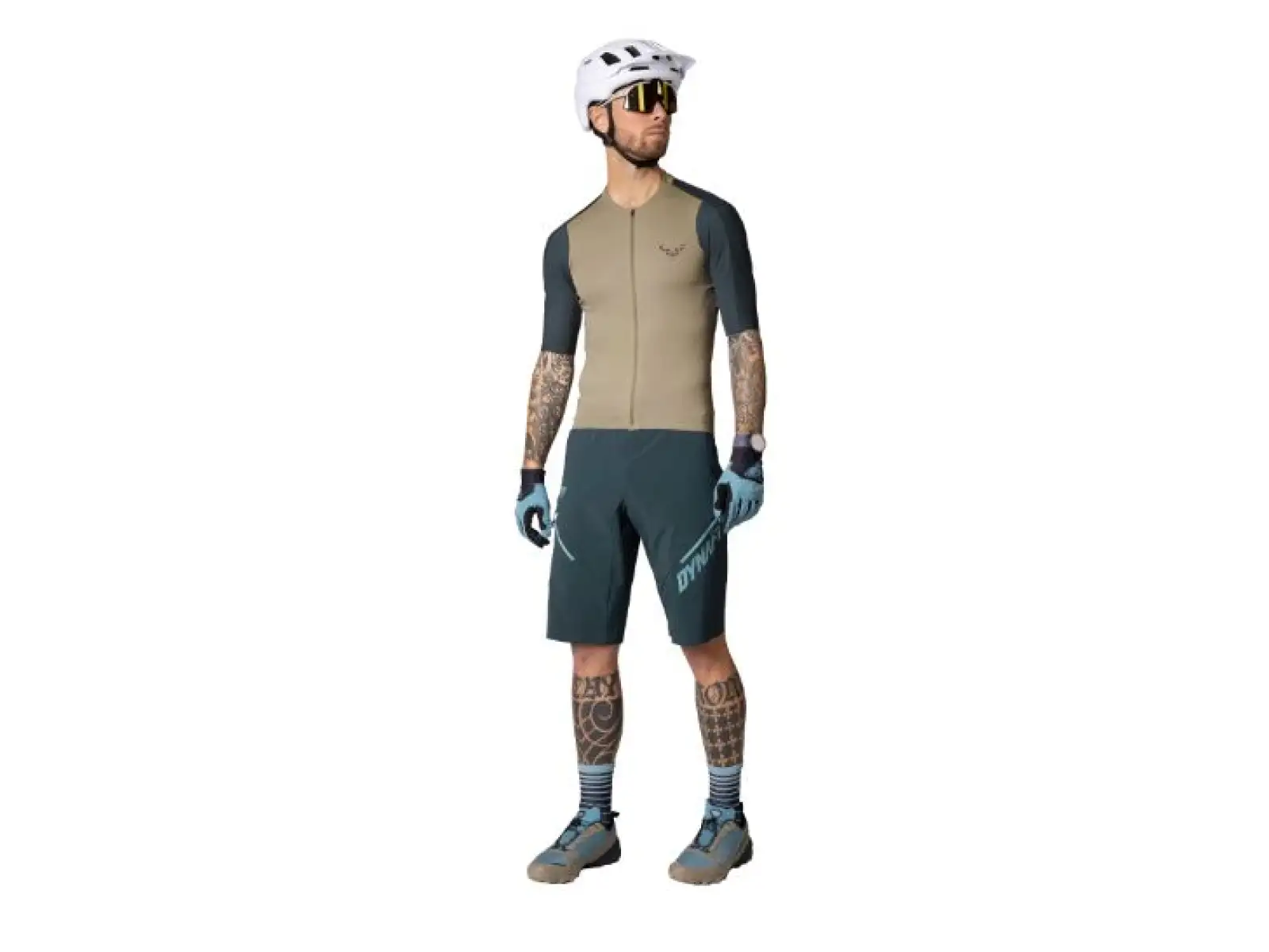 Dynafit Ride Light Herren-Trikot mit kurzen Ärmeln in Rock Khaki.