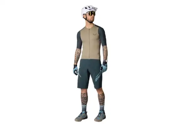 Dynafit Ride Light Herren-Trikot mit kurzen Ärmeln in Rock Khaki.