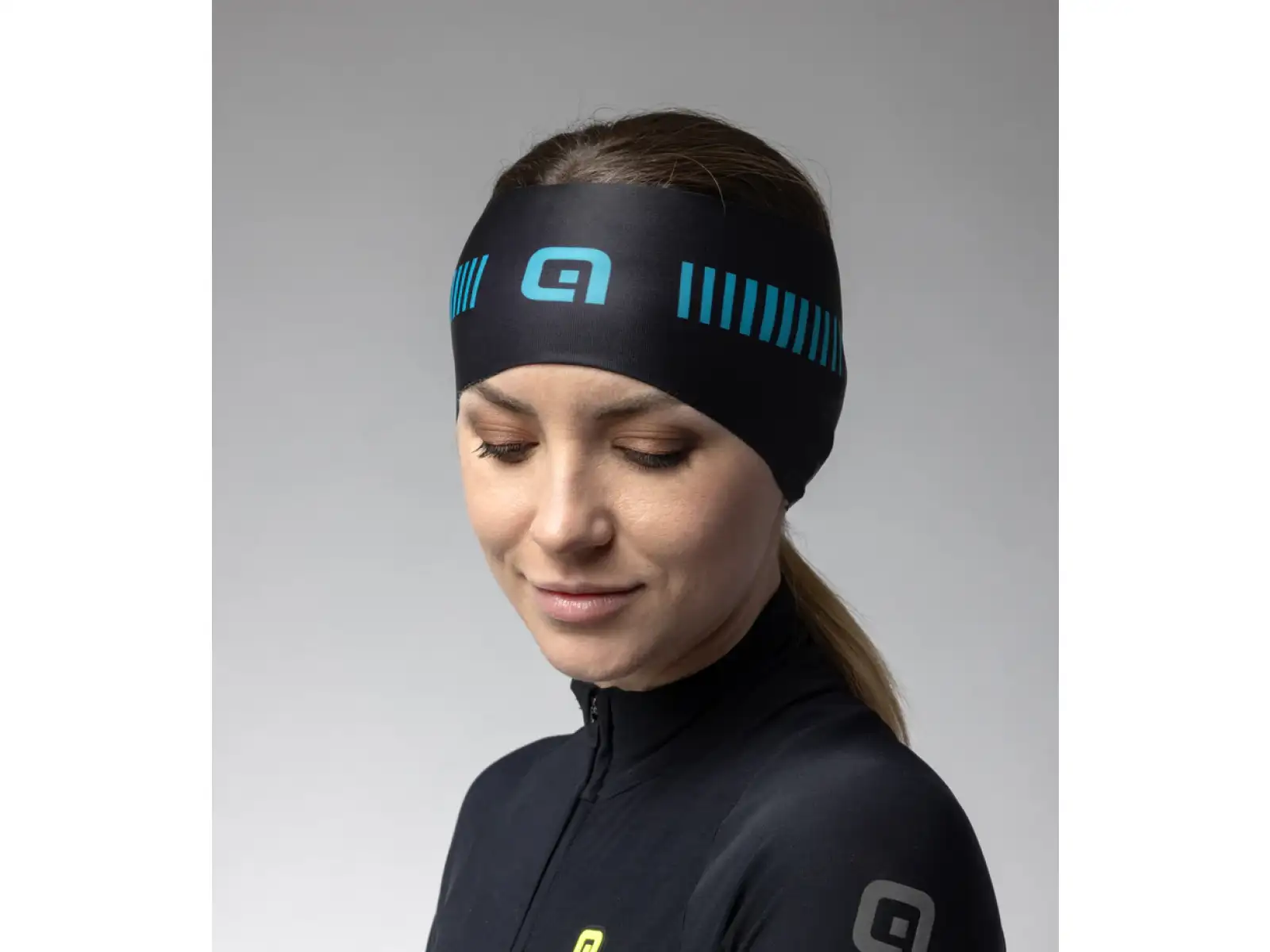 Alé Strada Stirnband Black/Turquoise