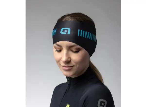 Alé Strada Stirnband Black/Turquoise