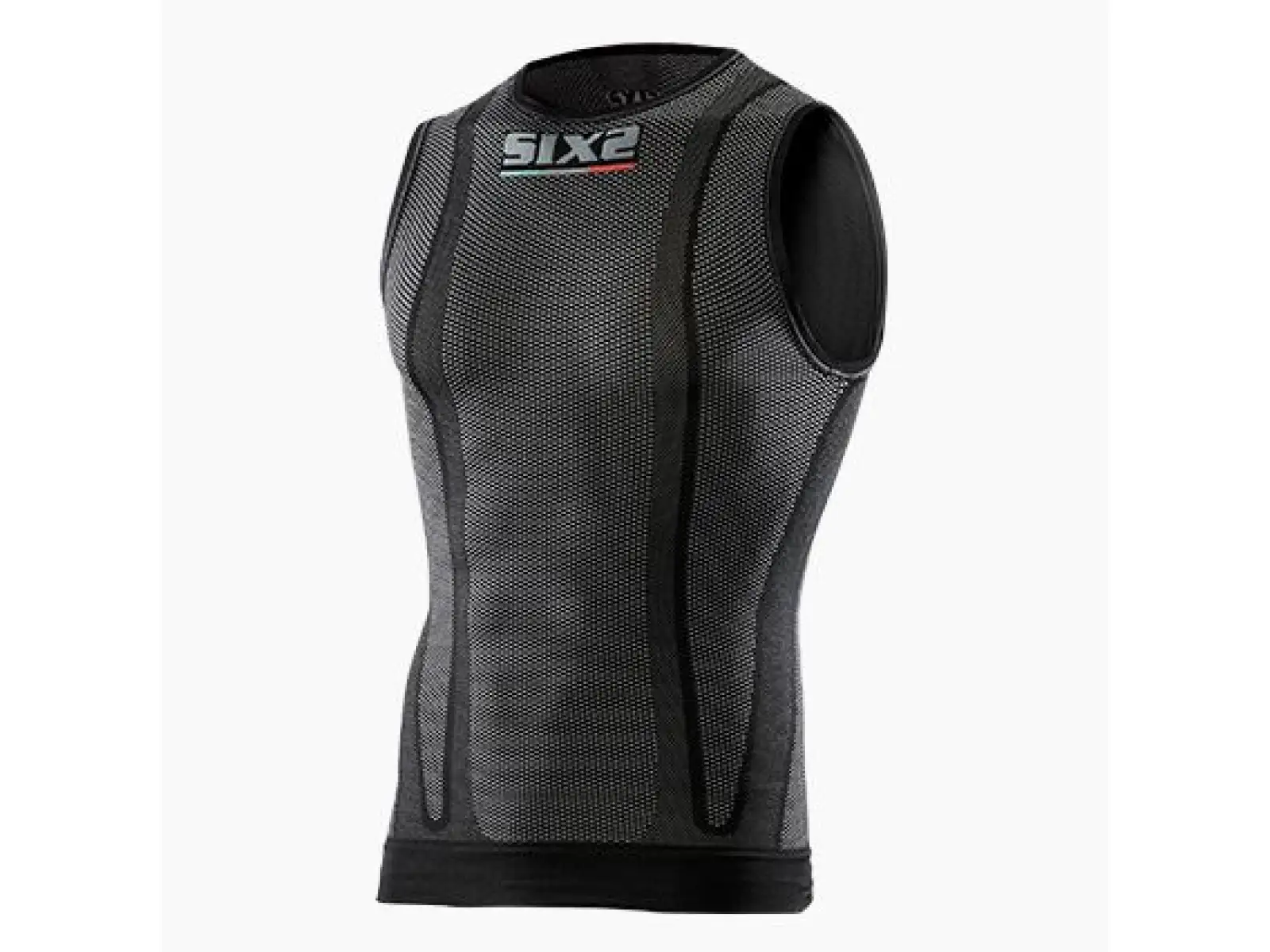 SIXS SMX Funktionsshirt ohne Ärmel in Schwarz.