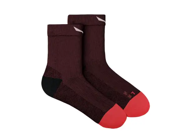 Salewa Mountain Trainer Merino Quarter Damen Socken Syrah