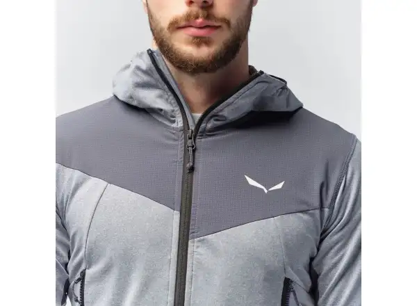 Salewa Agner Hybrid PL/DST Herren Hoodie – Dark Olive Melange
