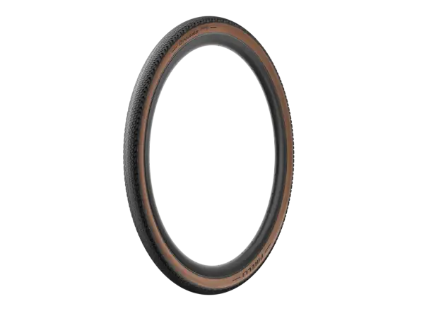 Pirelli Cinturato Gravel H Classic TLR 27,5" Reifen mit Kevlar und Tanwall-Oberfläche.