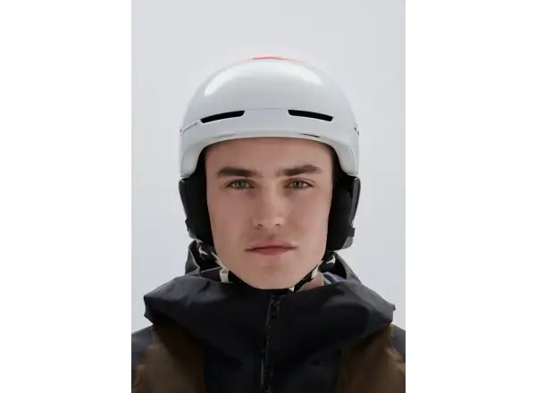 POC Obex Connect Skihelm Hydrogen White/Fluorescent Orange AVIP
