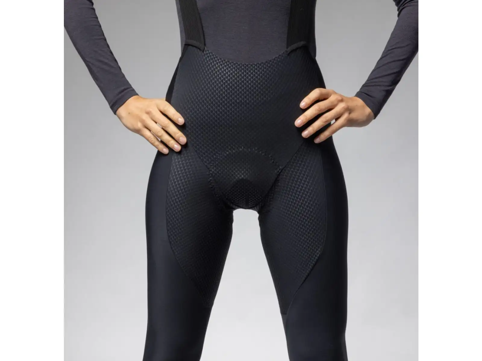 Alé R-EV1 Voltage Damen Winterhose mit Trägern schwarz