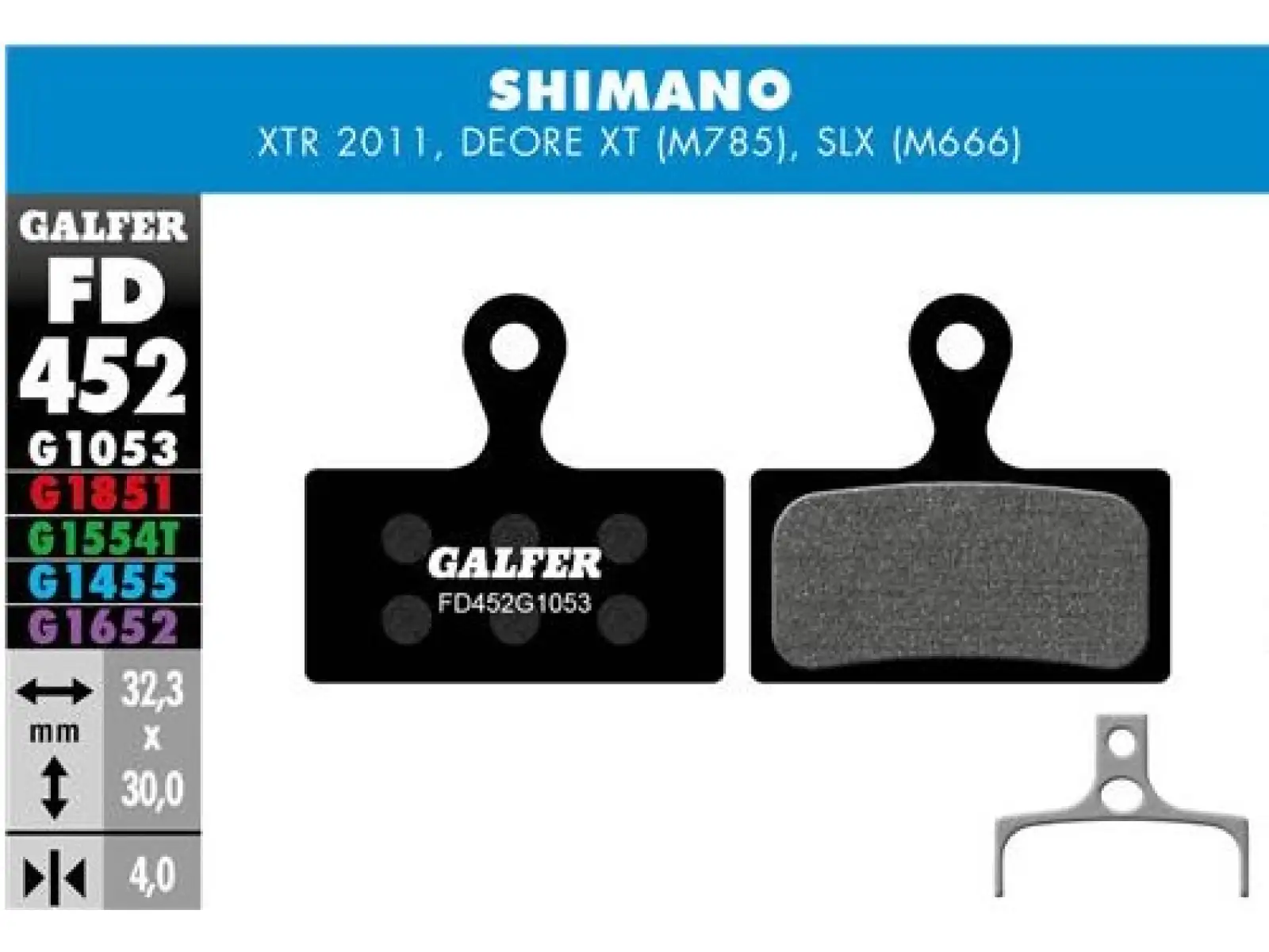 Galfer FD452 Standard G1053 Bremsscheiben für Shimano.
