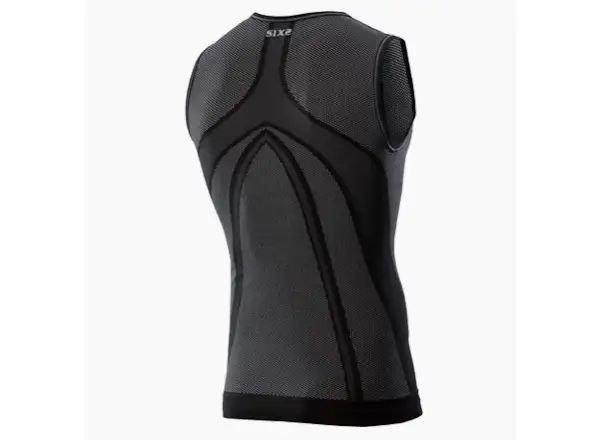 SIXS SMX Funktionsshirt ohne Ärmel in Schwarz.