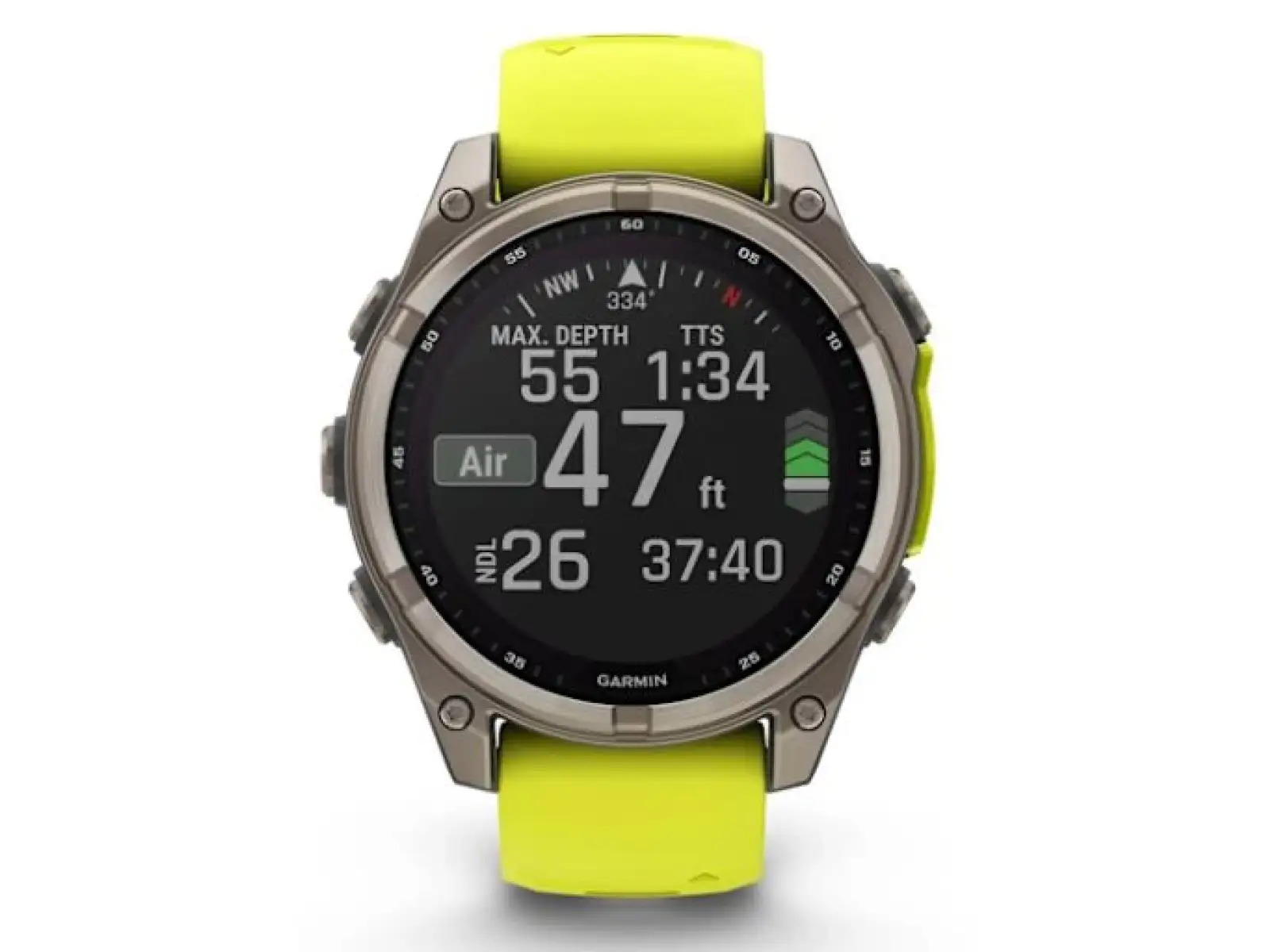 Garmin fenix 8 - 51 mm Solar Sapphire Smartwatch Titanium Yellow/Graphite