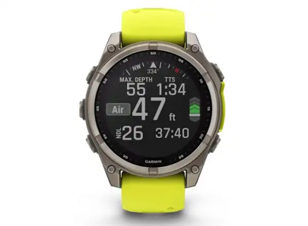 Garmin fenix 8 - 51 mm Solar Sapphire Smartwatch Titanium Yellow/Graphite