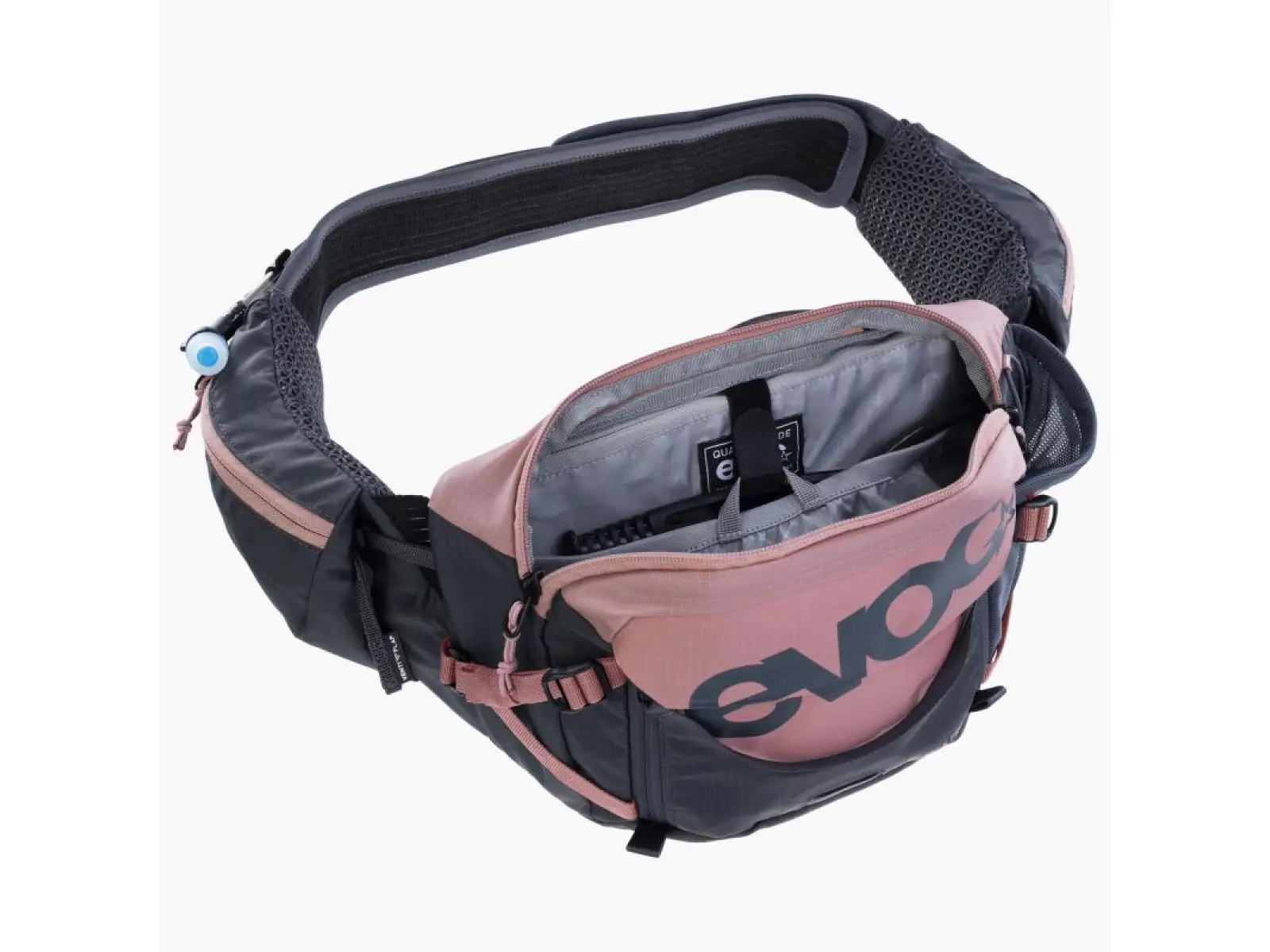 Evoc Hip Pack Pro 3 l Hüfttasche in Dusty Pink/Carbon Grey.