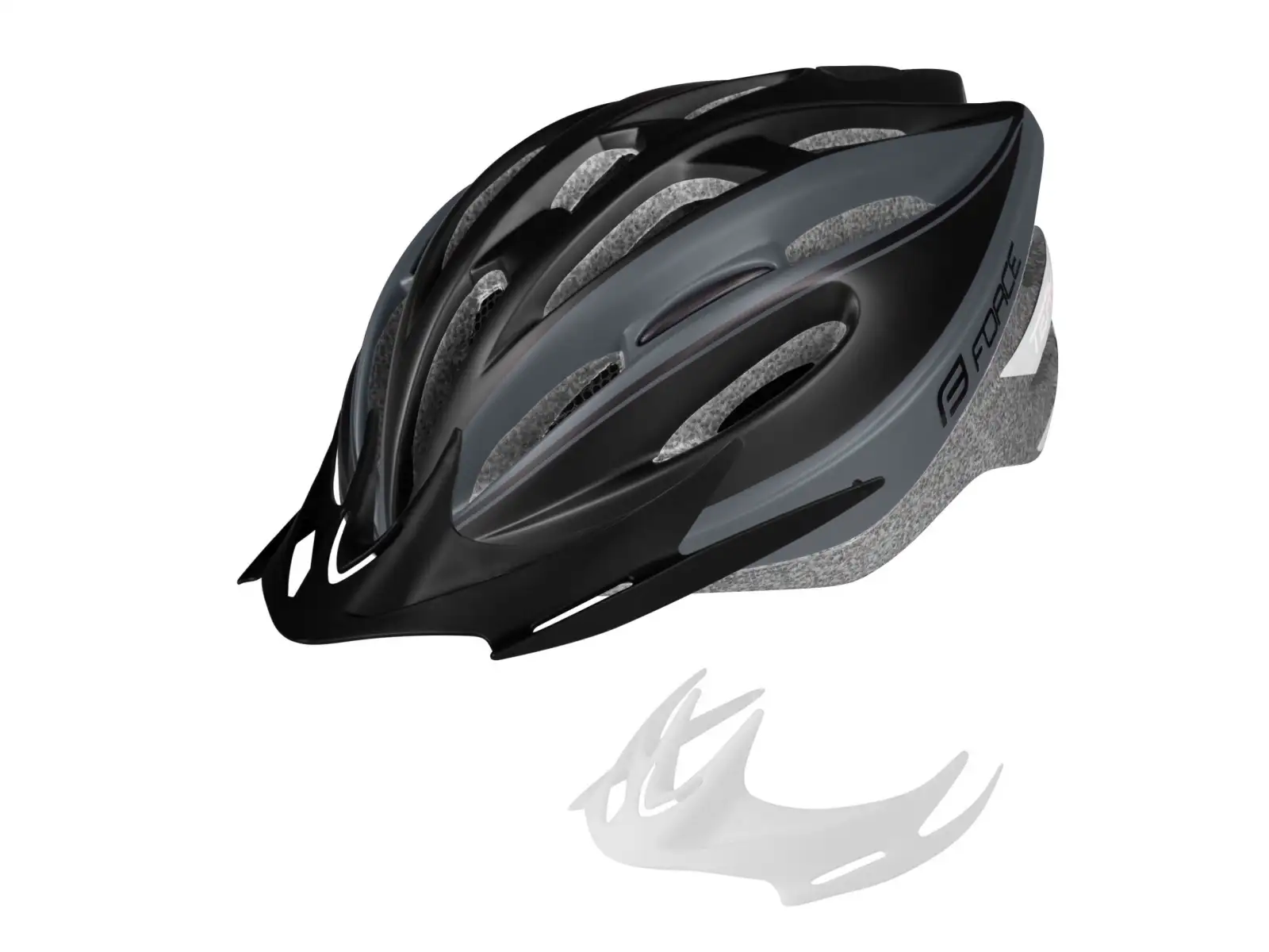 Force Tery Fahrradhelm schwarz/grau.