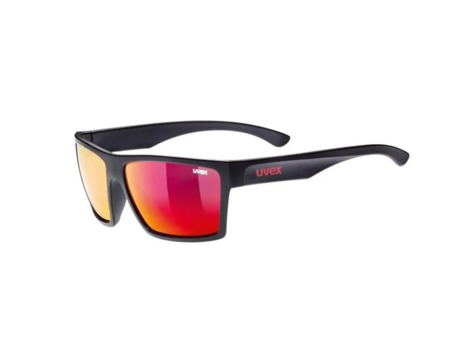 Uvex LGL 29 Brille black matt red/mirror red