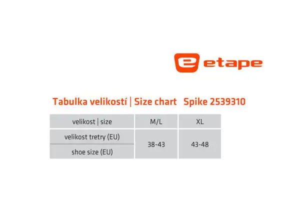 Etape Spike Überschuhe für Radschuhe schwarz
