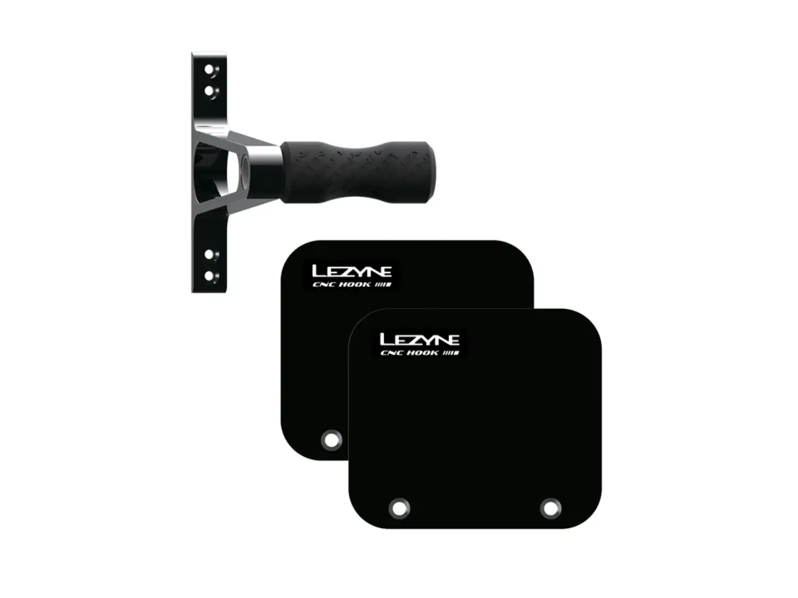 Lezyne CNC-Legierung Radhaken Wandhalterung für Fahrrad Schwarz