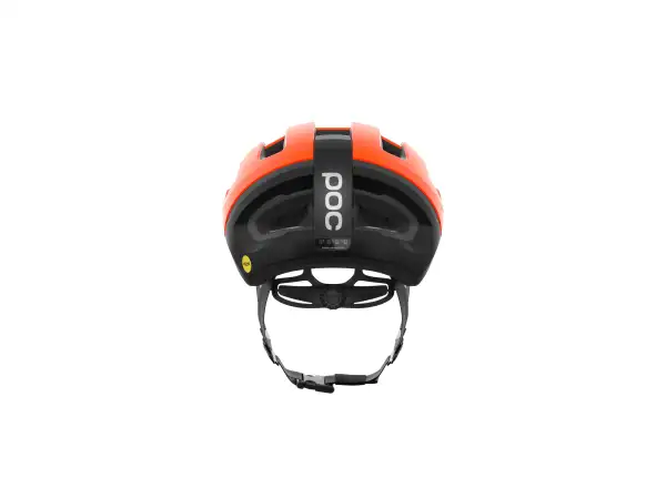 POC Omne Beacon MIPS Rennradhelm Fluorescent Orange Matt/Uranium Black Matt
