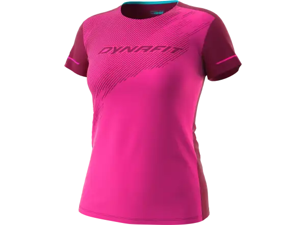Dynafit Alpine 2 Damen T-Shirt mit kurzen Ärmeln Pink Glo