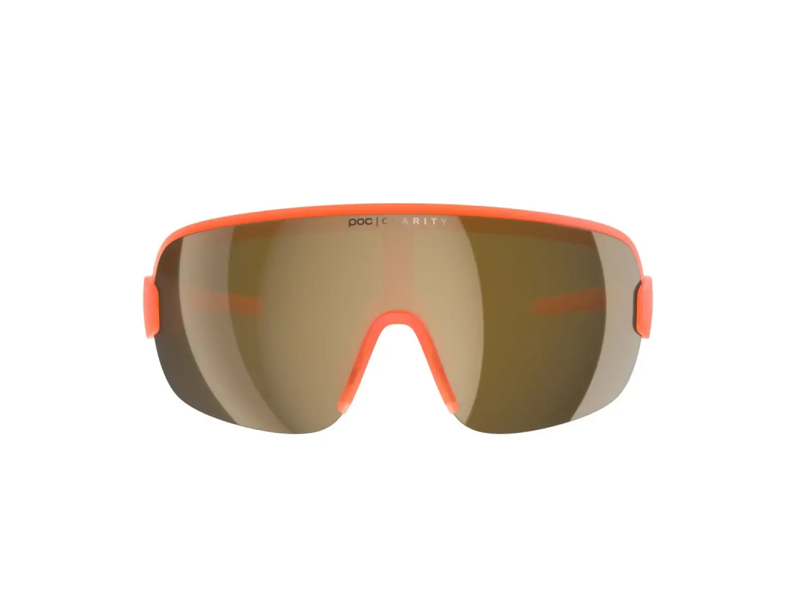 POC Aim Brille Fluorescent Orange Translucent/Violet Gold Mirror
