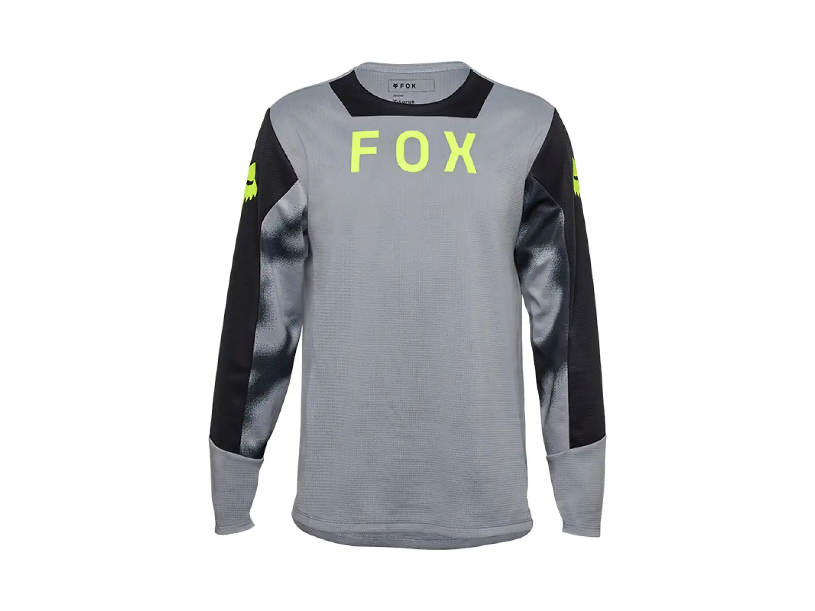 Fox Yth Defend Taunt Kindertrikot langarm Steel Grey