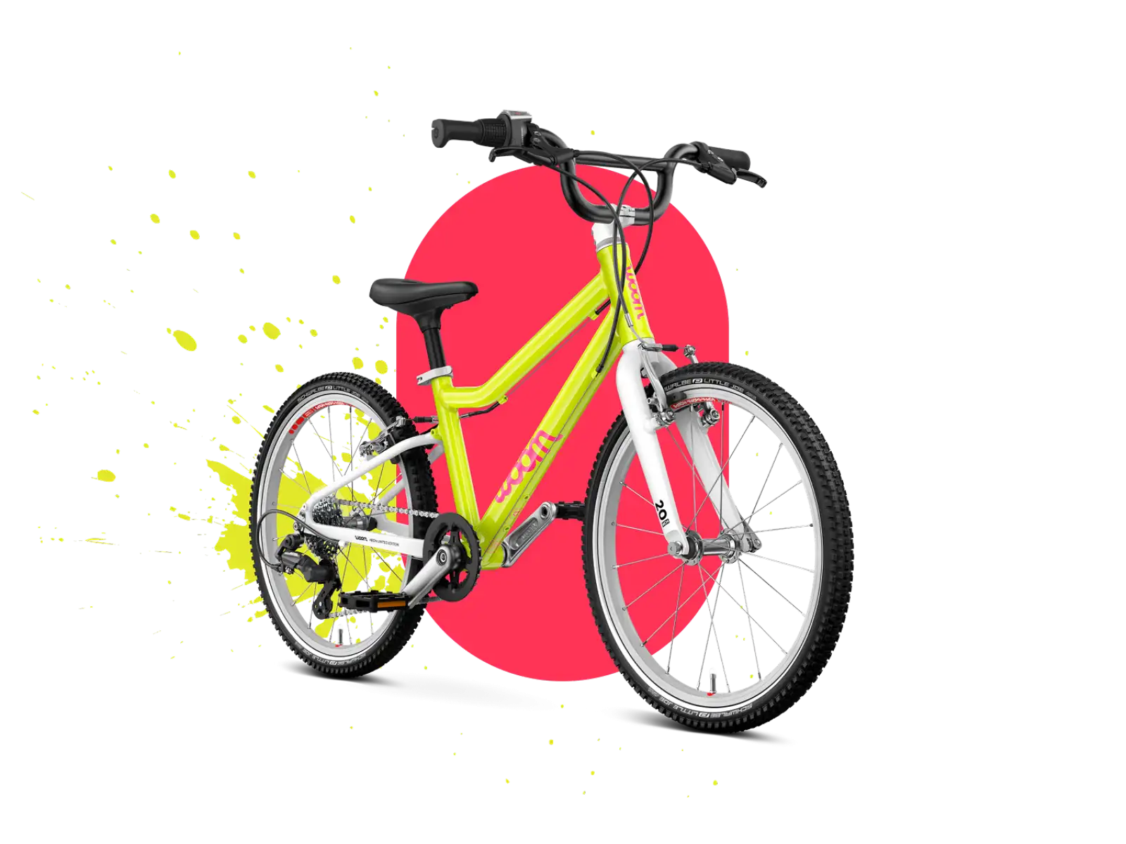 Woom GO 4 Kinderfahrrad neon lime