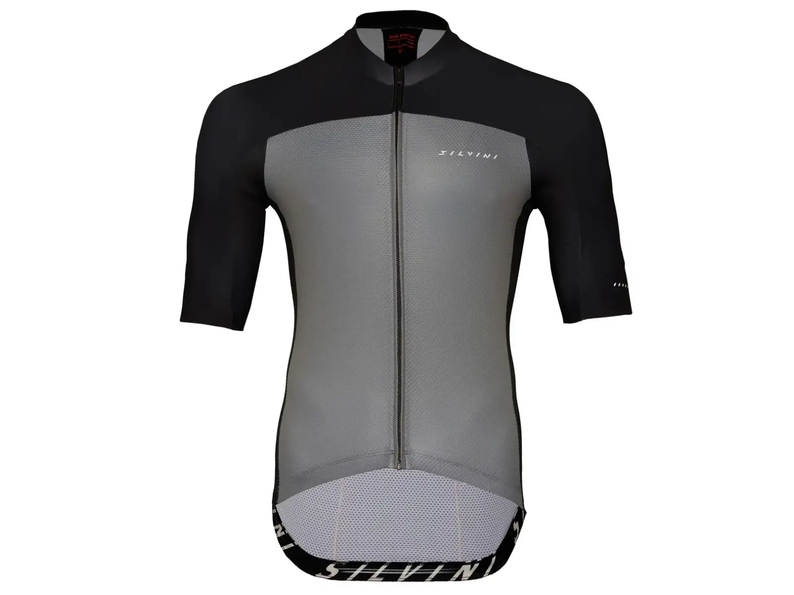 Silvini Stelvio Herren-Trikot Kurzarm Black/Ruby