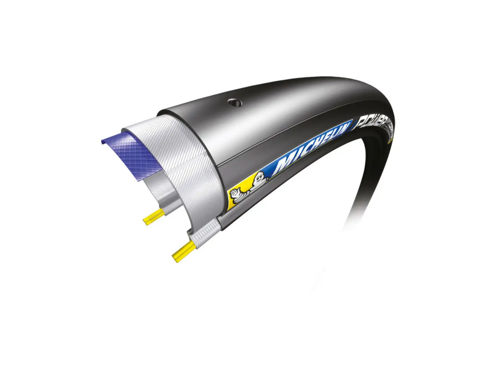 Michelin Power Road Black TS TLR Straßenreifen Kevlar Schwarz