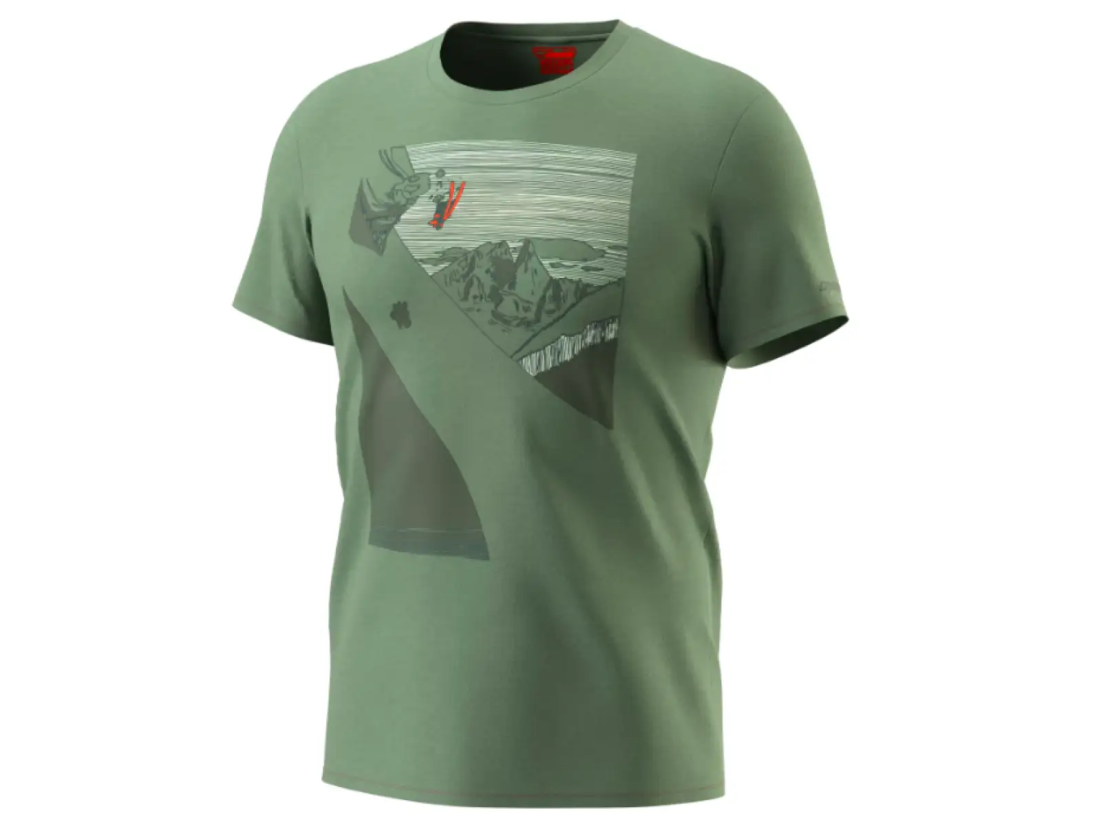 Dynafit X Simon Charriere Herren T-Shirt Kurzarm Sage/Chamonix