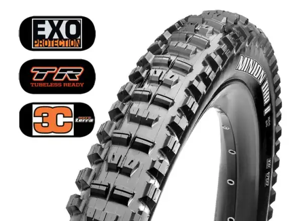 Maxxis Minion DHR II WT 27,5" 3C Maxx Grip, DH, TR MTB Reifen mit Kevlar