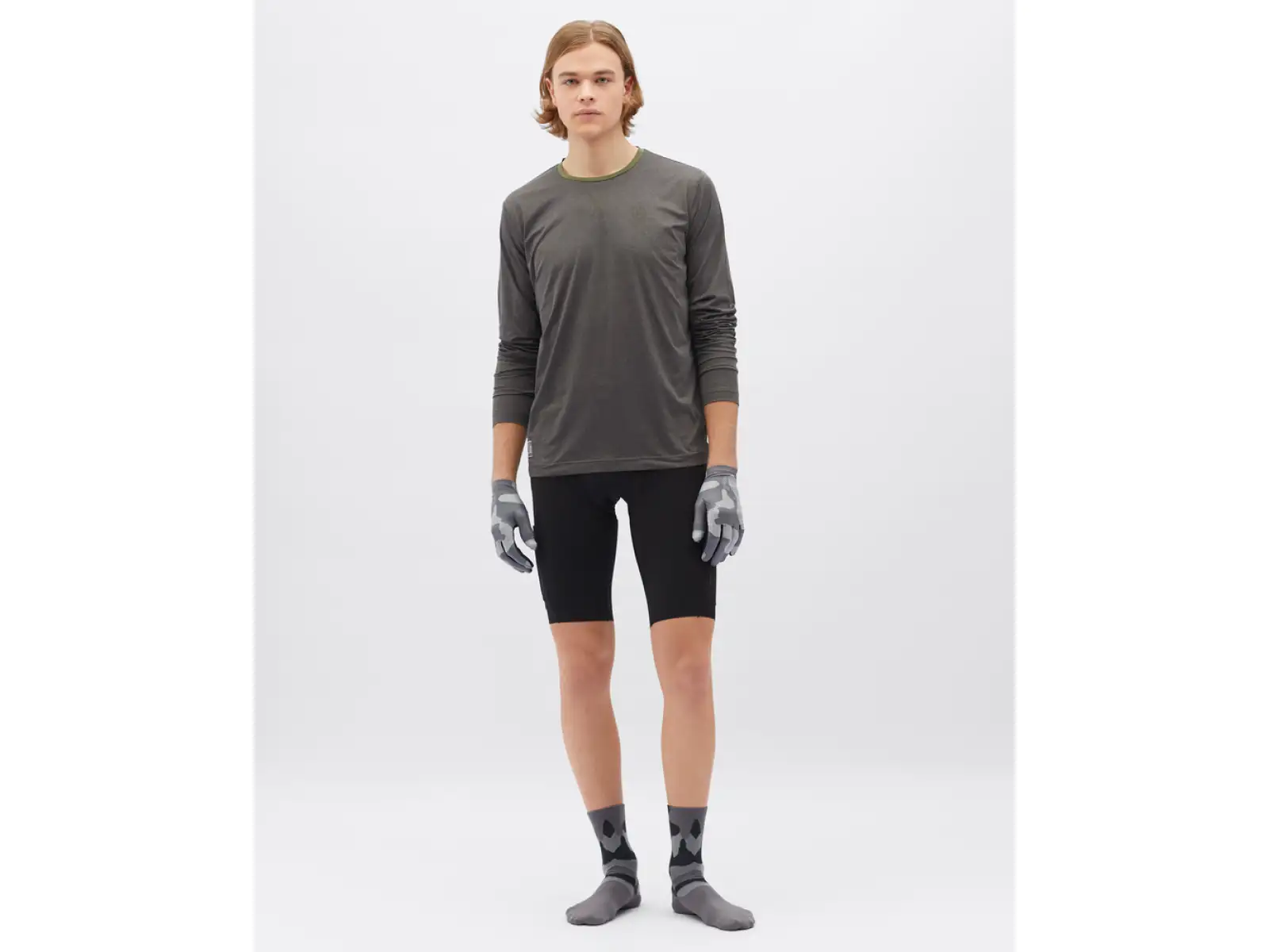 Silvini Casalo Herren Langarmshirt Charcoal/Olive