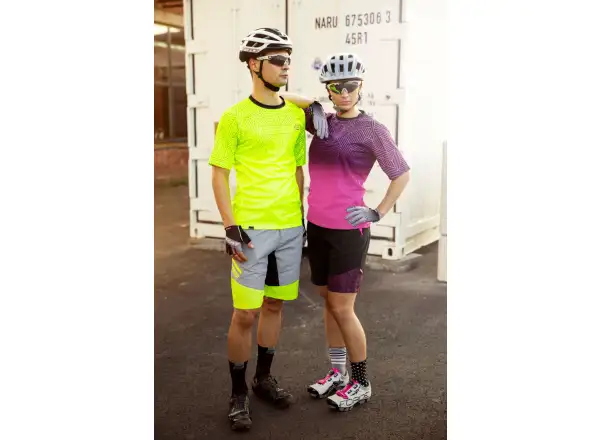 Force Storm Herren MTB Shorts mit Einsatz grau/Fluo