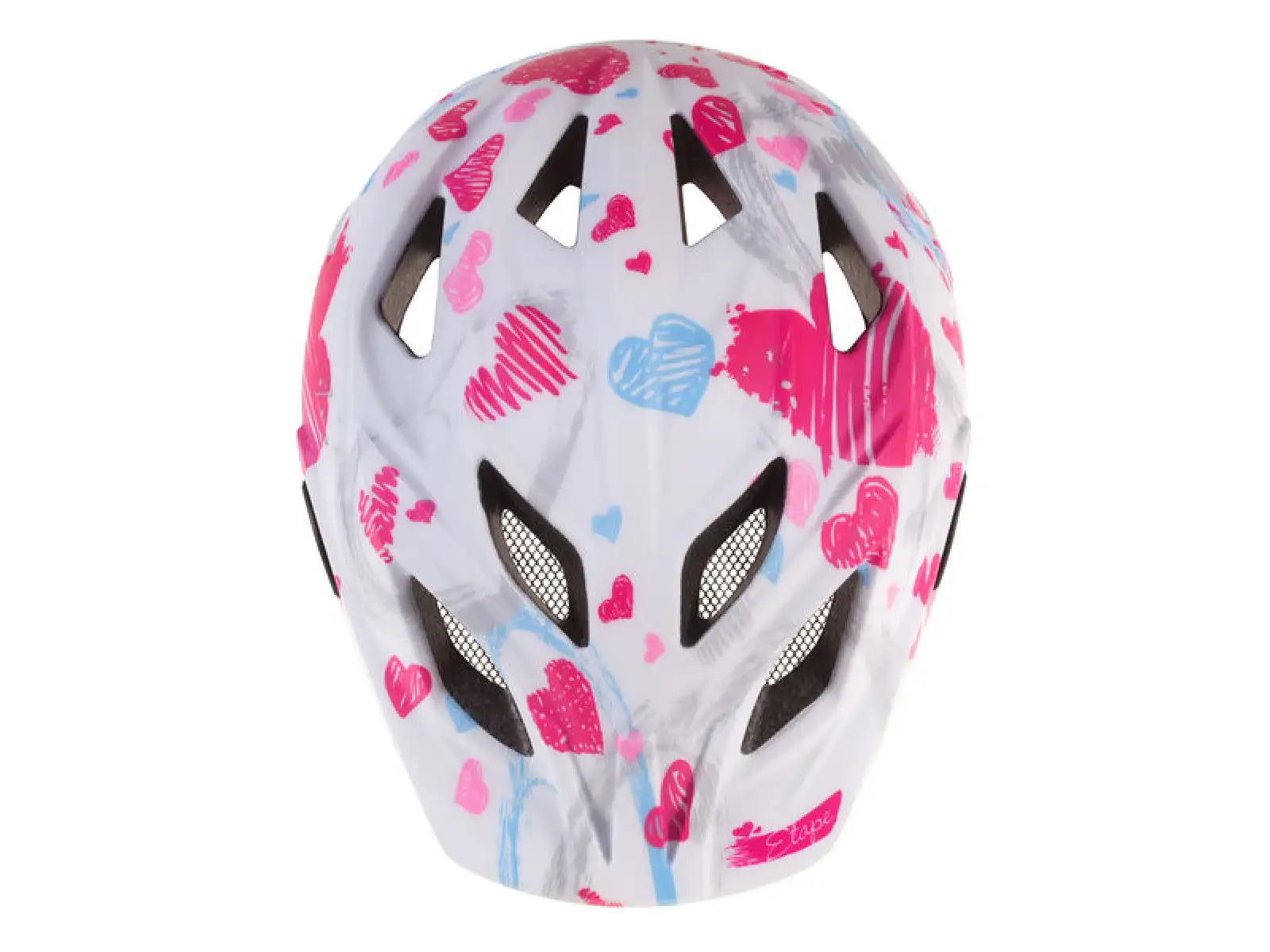 Etape Pluto Light Kinderfahrradhelm weiß/rosa matt