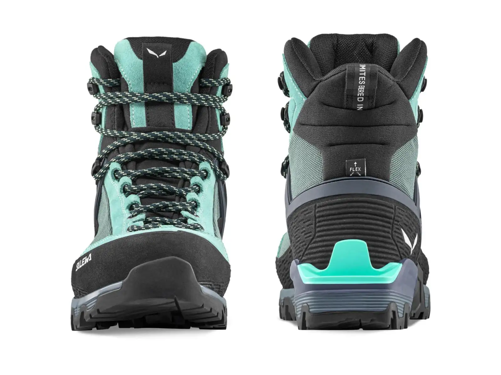 Salewa Mountain Trainer 3 Tech Mid GTX Damen Wanderschuhe Willow/Orion Blue
