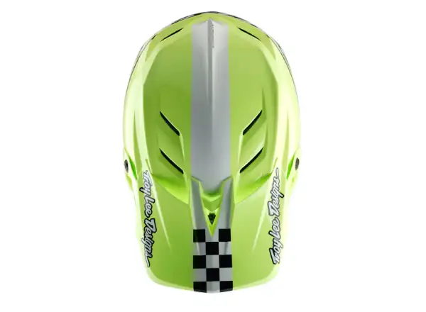 Troy Lee Designs D4 Polyacrylite 50 Helm Navy/Glo Yellow
