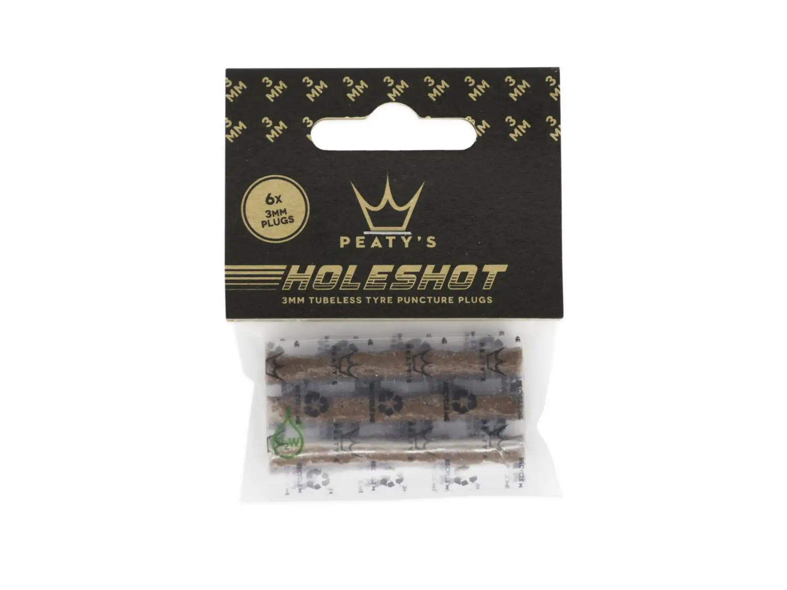 Peatys Holeshot Set mit 6 Knoten à 3 mm.