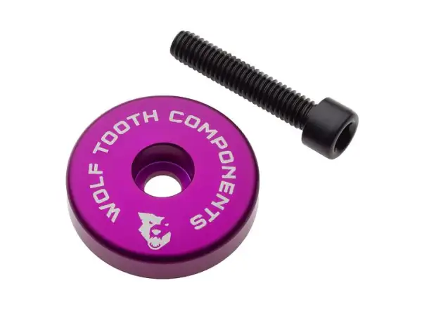 Wolf Tooth Ultralight Steuerkopfabdeckung + 5 mm Spacer lila