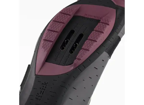 Fizik Terra Powerstrap X4 Gravel Herren-Radschuhe Anthracite/Grape