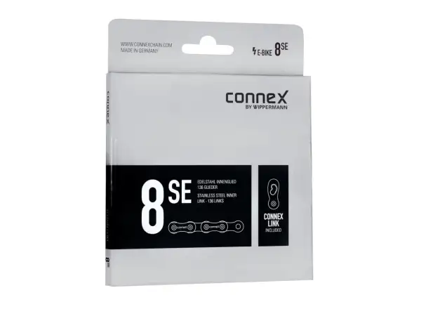 Connex 8sE Silberkette für E-BIKE mit 136 Gliedern.