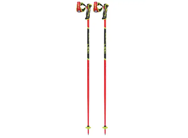 Leki WCR TBS SL 3D Abfahrtstöcke bright red-black-neonyellow