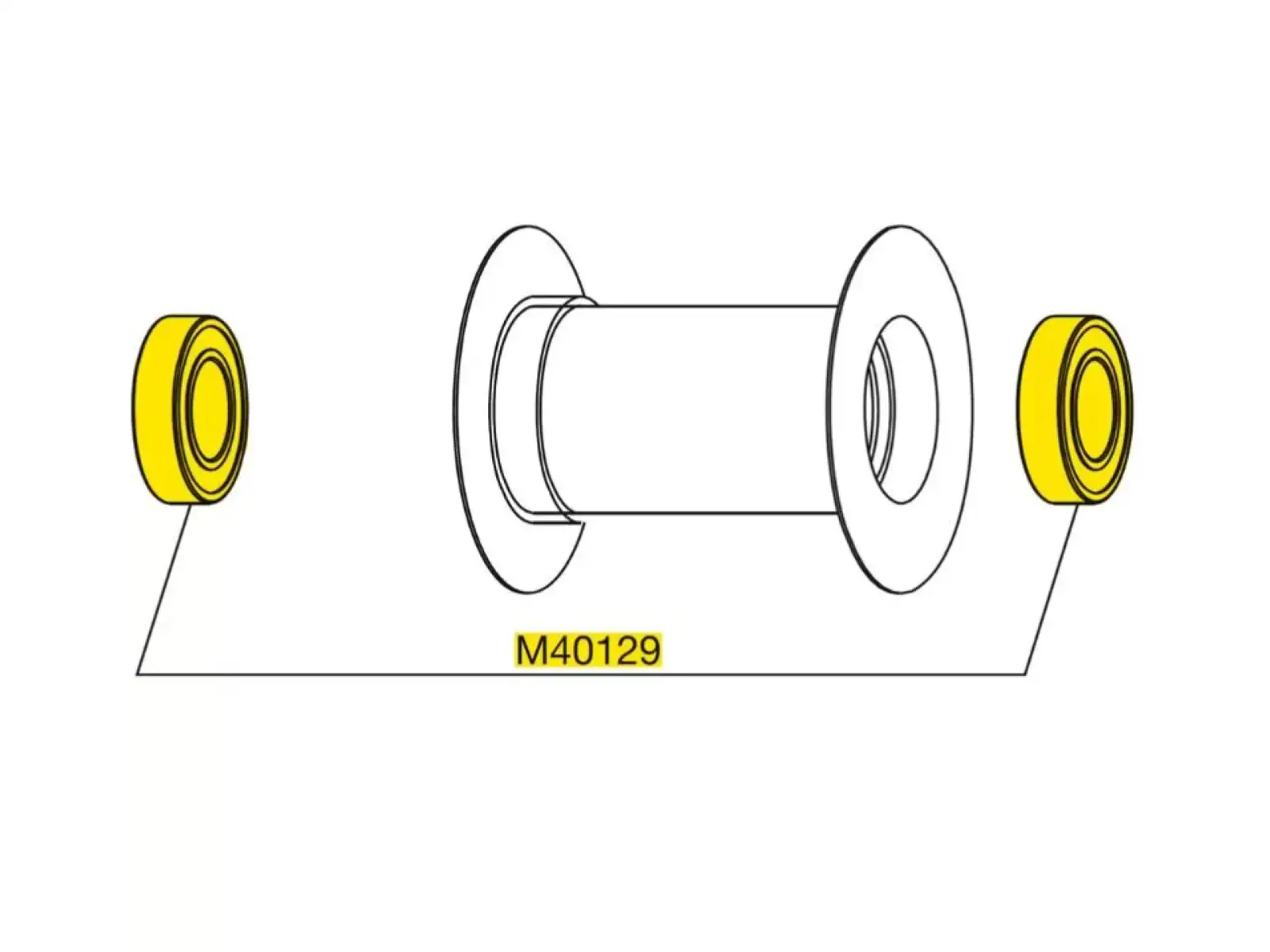 Mavic Lagereinbausatz für Vorderradnabe (M40129)