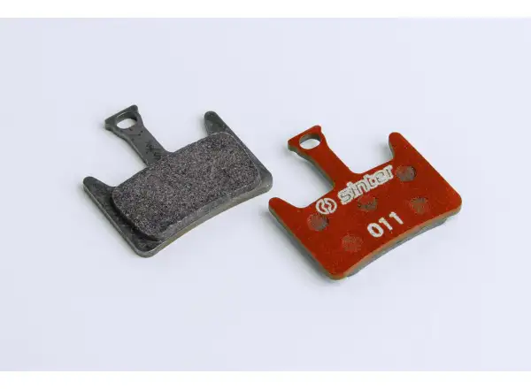 Sinter Hayes Bremsbeläge aus Polymer in Rot.