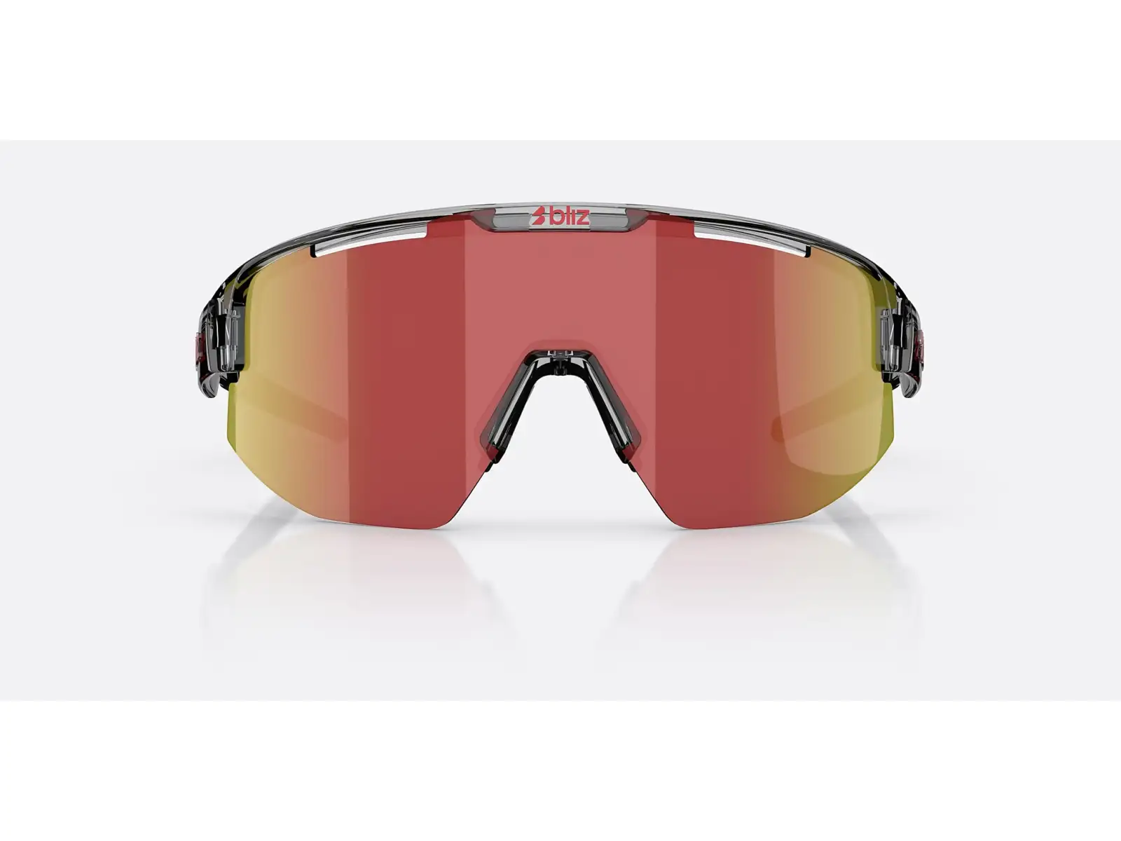 Bliz Matrix Sonnenbrille Transparent Dark Grey/Brow Red Multi