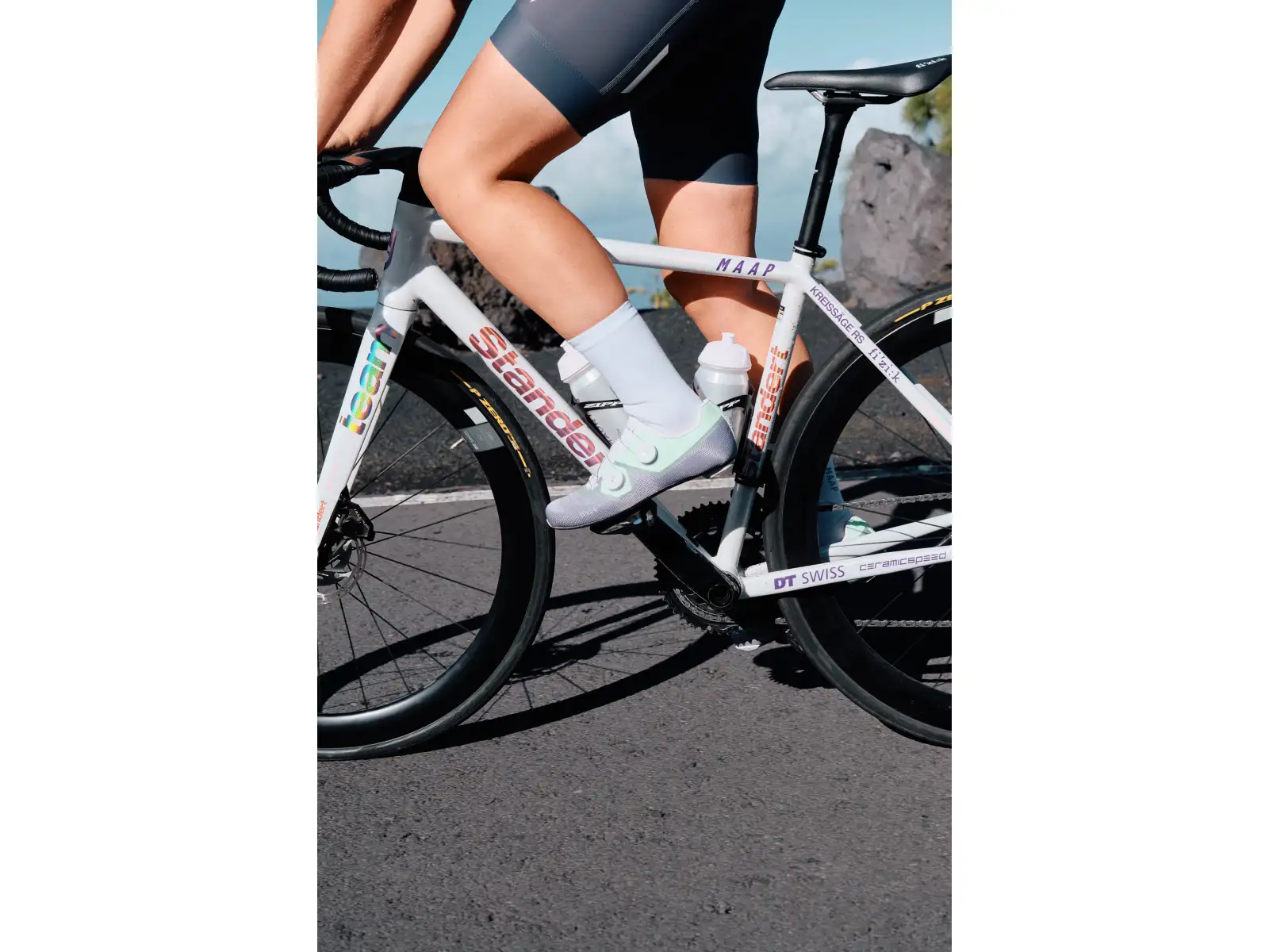 Fizik Tempo Lyra Rennradschuhe Lavander/Mint Green