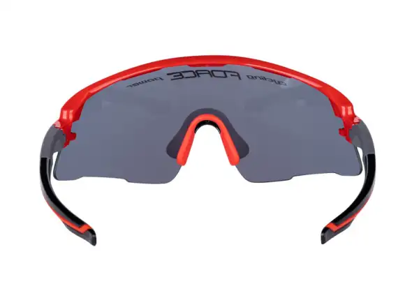 Force Ambient Fahrradbrille rot/grau, rote verspiegelte Gläser