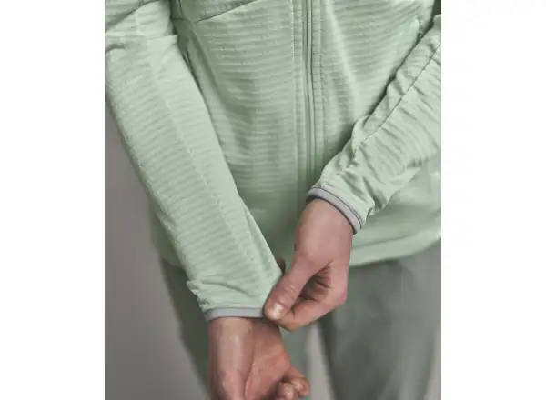Ortovox Fleece Light Grid Hoody Damen-Sweatshirt Green Acid