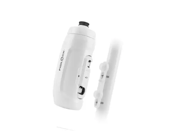 Fidlock Twist Set Flasche 590 ml + Basis am Rahmen Polar White