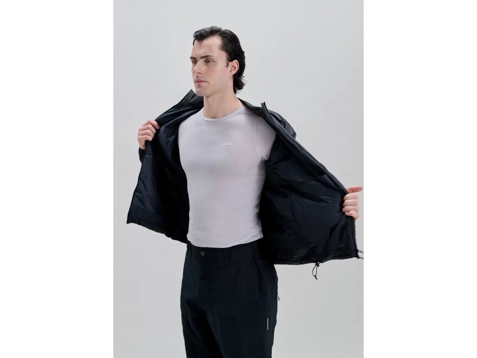 POC Lite Padded Jacket Herren isolierte Jacke Uranium Black