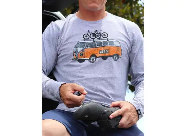 Cycology Road Trip MTB Herren Langarmshirt grau Größe M
