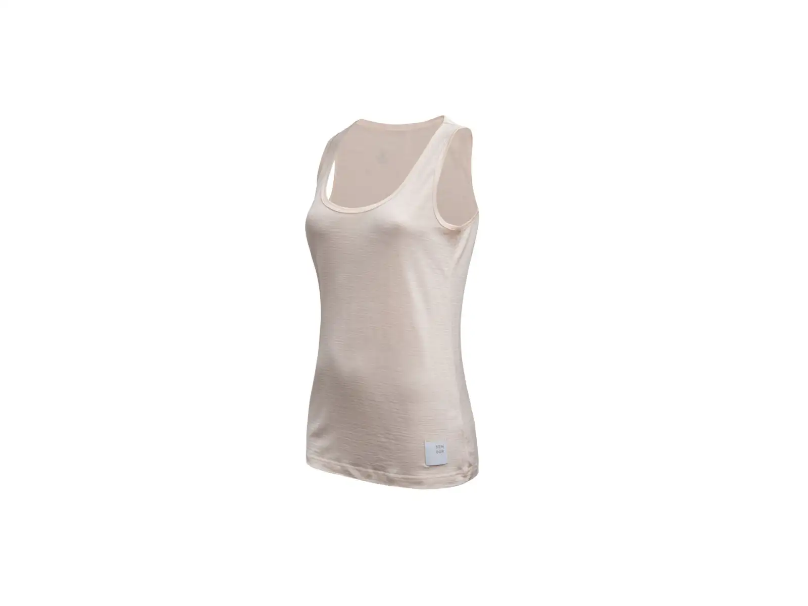 Sensor Merino Lite Damen Top ohne Ärmel Mottled Beige