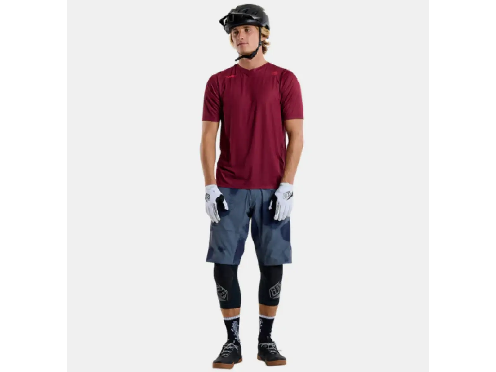 Troy Lee Designs Skyline Air Mono Herren Trikot Kurzarm Oxblood